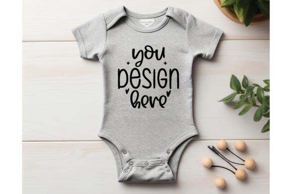 Bella Canvas 100B Athletic Heather 1 Graphics and Baby Amp