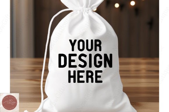 Christmas Santa Sack Mockup 3 Graphics in Christmas Amp