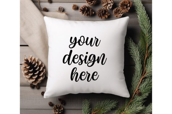 Christmas White Pillow Mockup 8: A Designer’s Review for Graphics and Pillows Amp Projects