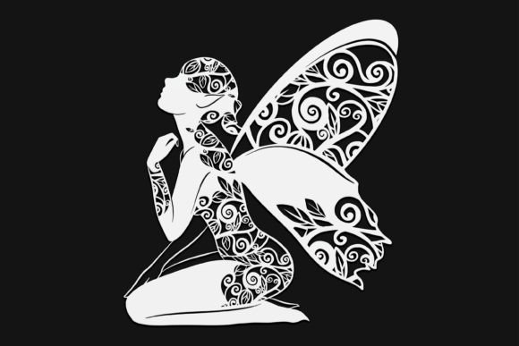 Fairy Mandala Drawing 56 for Graphics and Illustrations