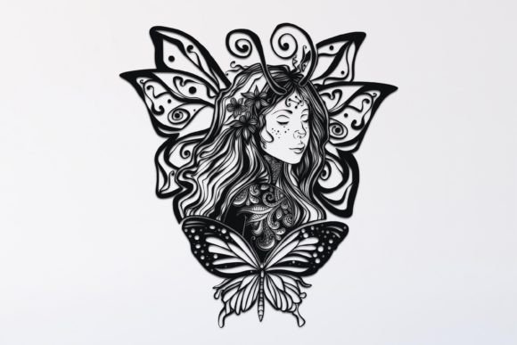 Fairy Queen Mandala Drawing 48 for Graphics and Illustrations