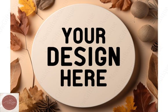 Fall Autumn White Round Sign Mockup 7 Review