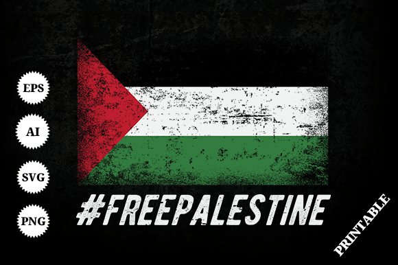 Free Palestine Stand with Palestine Graphics for Crafts