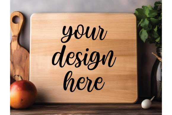 Kitchen Cutting Board Mockup Vol 2 Graphics and Kitchenware Review