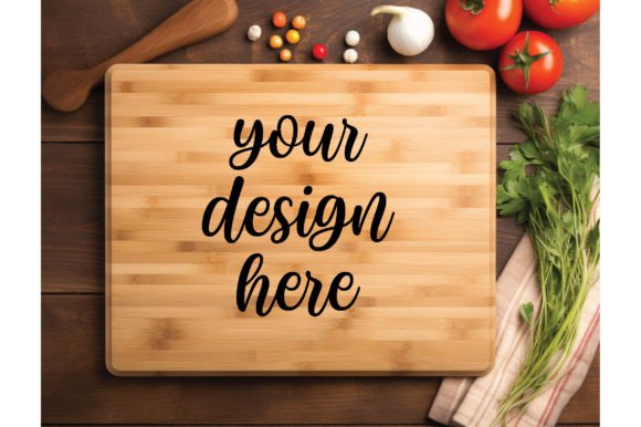 Kitchen Cutting Board Mockup Vol 20: Graphics for Kitchenware