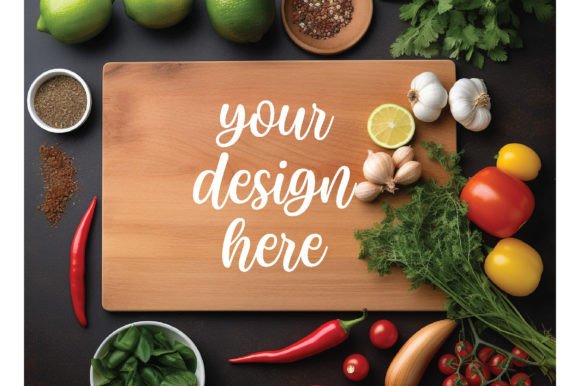 Kitchen Cutting Board Mockup Vol 49: Graphics for Kitchenware Designers
