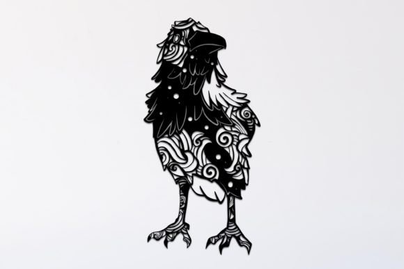 Raven Mandala Drawing 117: Premium Graphics and Illustrations for Branding
