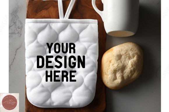 Real Review: Kitchen White Pot Holder Mockup 3 for Embroidery