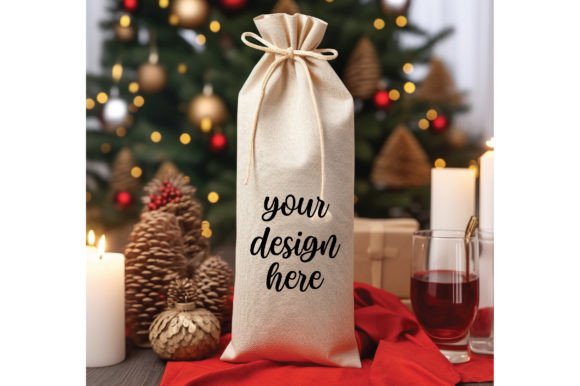 Wine Gift Bag Christmas Mockup 3 Review: A Designer’s Take