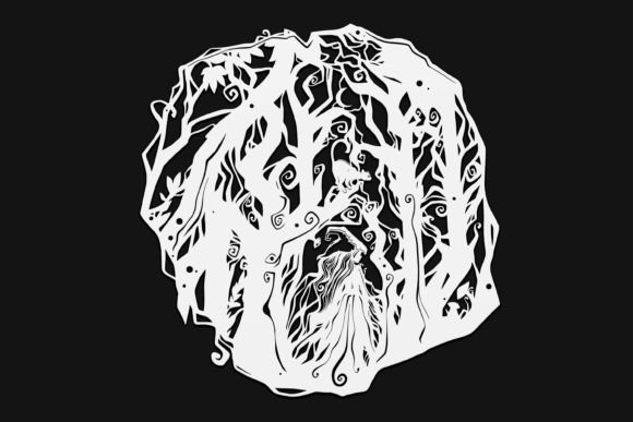 Witch of the Spiral Wood Drawing 19 Graphics and Illustrations Review